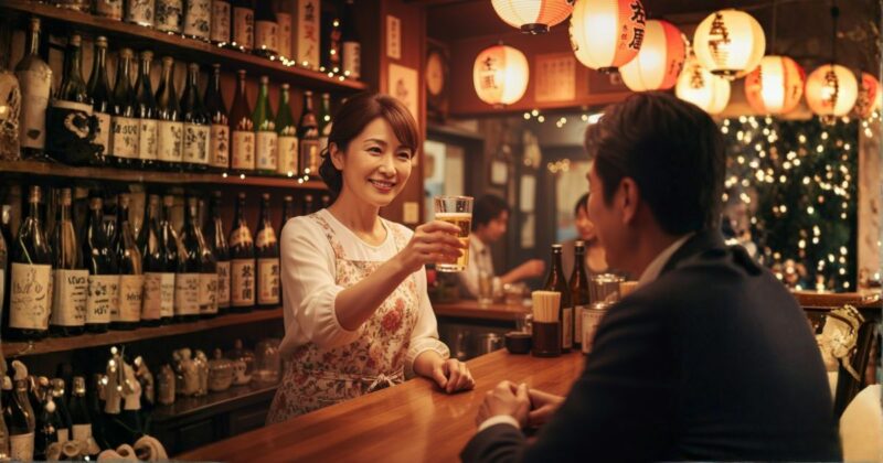 ママと乾杯